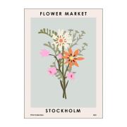 Poster & Frame - NKTN poster 50x70 cm flower market stockholm