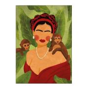 Poster & Frame - Raissa Oltmanns poster 30x40 cm frida and monkeys