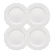 Rörstrand - Swedish Grace Tallrik 21 cm 4-pack Snö