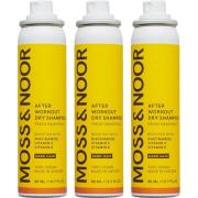 Moss & Noor After Workout Dry Shampoo Dark Hair Pocket Size 3 pack - 2...