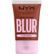 NYX Professional Makeup Bare With Me Blur Tint Foundation Deep Bronze ...