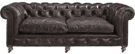 Kensington Soffa - 2,5-sits - leather fudge