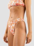 Rhythm Rosa Floral Hi Banded Bikini Bottom pink