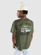 Salty Crew Reels And Meals Premium T-Shirt forest heather
