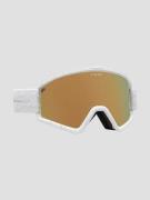 Electric HEX (Invert) Matte Speckled White Goggle gold chrome