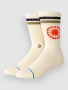 Stance Sun Dial Crew Strumpor cream