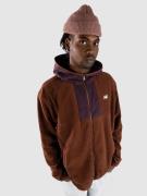 New Balance Polar Fleece Hooded Hoodie med Dragkedja rich oak