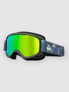 Quiksilver Little Grom Shadow Check Goggle green ml s3