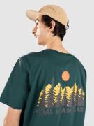 Coal Sunset Trees T-Shirt dark green