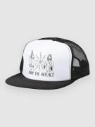 Thrasher X Toy Machine B.T.H. Trucker Keps black/black/white