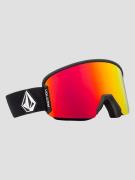 Volcom Garden 2 Matte Black Goggle red chrome