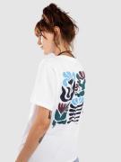 Iriedaily Square Flowers T-Shirt white