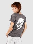 Vitriol Blurred Flowers T-Shirt charcoal