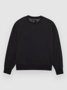 Fox Wordmark Oversized Crew Fleecetröja black