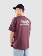 New Balance Athletics Multi Color Logo T-Shirt faded plum