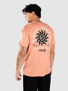 Vissla Spins Organic T-Shirt papaya