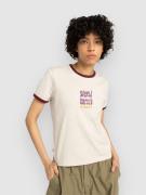 Element Second Nature Ringer T-Shirt oat milk