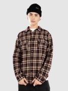 Fat Moose Adrian Check Skjorta dark plum/ecru