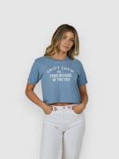 Salty Crew Even Keel Crop T-Shirt dusty blue