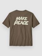 Patagonia Balance Organic T-Shirt peace seeds/marlow brown
