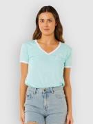 Rip Curl Hotel Malibu V-Neck T-Shirt light sea blue