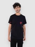 Hurley Heart Pocket T-Shirt black