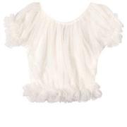 DOLLY by Le Petit Tom Frilly Princess Topp Off-White Newborn (3-18 mån...
