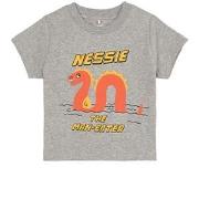 Mini Rodini Nessie T-shirt Med Tryck Grå melange 80/86 cm