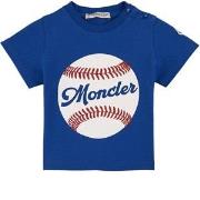 Moncler T-shirt Med Tryck Blå 9-12 mån