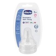 Chicco Well-Being Napp 2m+ Silikon 2 Pack One Size