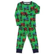 Småfolk Mönstrad Pyjamas Med Traktorer Grön 1-2 år