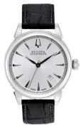 Bulova Herrklocka 63B148 Accutron Silverfärgad/Läder Ø42 mm