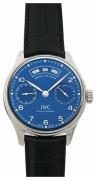 IWC Herrklocka IW503502 Portuguese Blå/Läder Ø44.2 mm