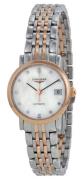 Longines Damklocka L4.309.5.87.7 Elegant Vit/18 karat roséguld