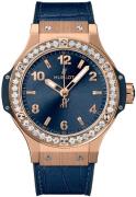 Hublot Damklocka 361.PX.7180.LR.1204 Big Bang 38mm Blå/Gummi Ø38 mm