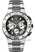 Bulova Herrklocka 98B013 Marine Star Svart/Stål Ø42 mm