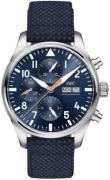 IWC Herrklocka IW377729 Pilots Blå/Läder Ø43 mm