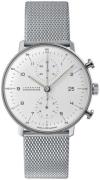 Junghans Herrklocka 27/4003.46 Max Bill Vit/Stål Ø40 mm