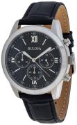 Bulova Herrklocka 96A173 Svart/Läder Ø40 mm