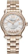 Chopard Damklocka 275378-5004 Happy Sport Silverfärgad/18 karat