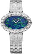 Chopard Damklocka 10A376-1001 L Heure Du Diamant Blå/18 karat vitt