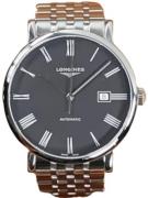 Longines Herrklocka L4.911.4.71.6 Elegant Svart/Stål Ø41 mm