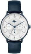 Lacoste Herrklocka 2011140 Club Vit/Läder Ø42 mm