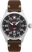 AVI-8 Herrklocka AV-4097-01 Hawker Hurricane Svart/Läder Ø46 mm