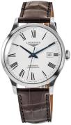 Longines Herrklocka L2.821.4.11.2 Record Vit/Läder Ø40 mm