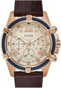 Guess Herrklocka GW0053G4 Vit/Gummi Ø48 mm