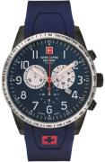 Swiss Alpine Military Herrklocka 7082.9875 Hornet Chrono Blå/Gummi