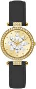 Guess Damklocka GW0382L2 Bloom Gulguldstonad/Läder Ø32 mm