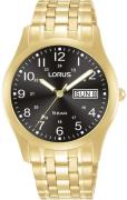 Lorus Herrklocka RXN76DX9 Classic Svart/Gulguldtonat stål Ø37 mm