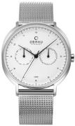 Obaku Herrklocka V193GMCIMC Ahorn Vit/Stål Ø40 mm